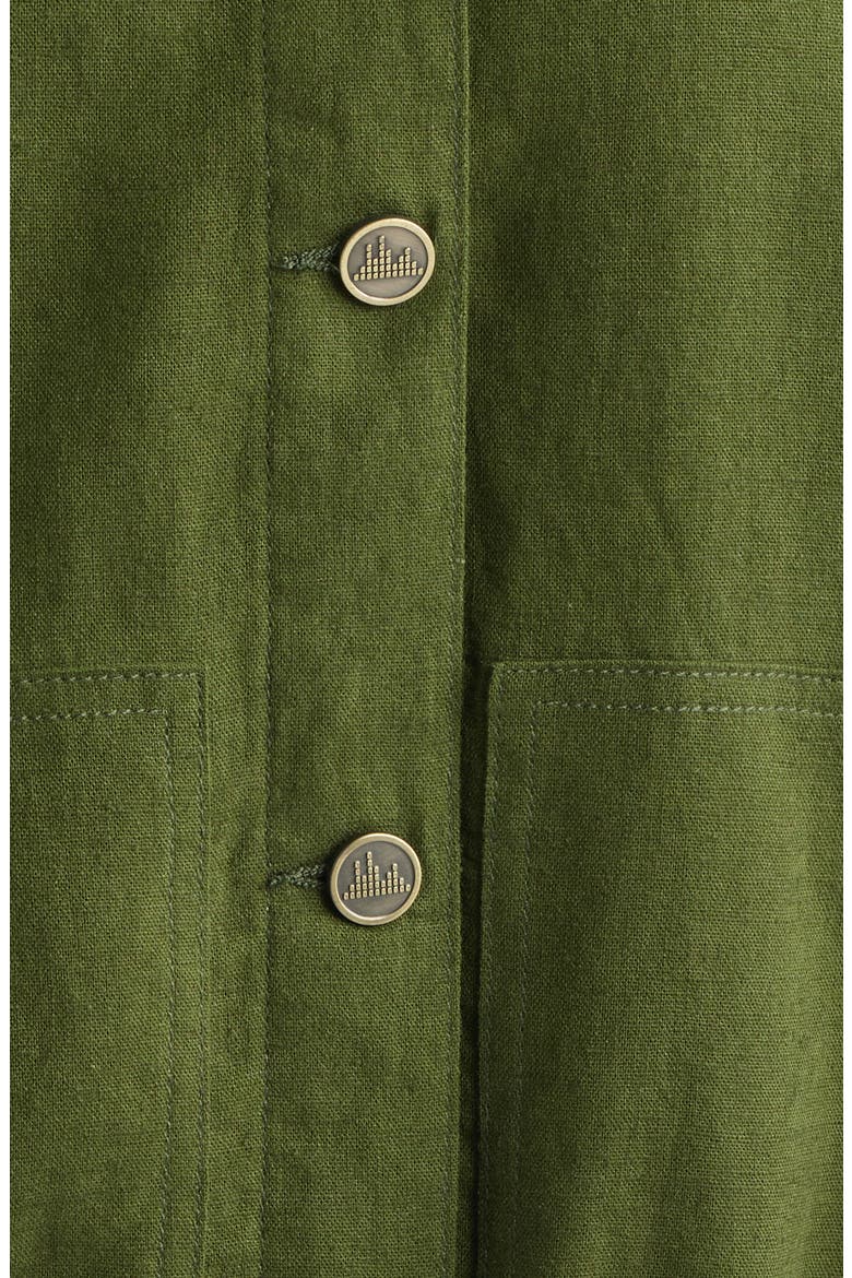 Crop Dolman Sleeve Shirt Jacket, Alternate, color, PINE