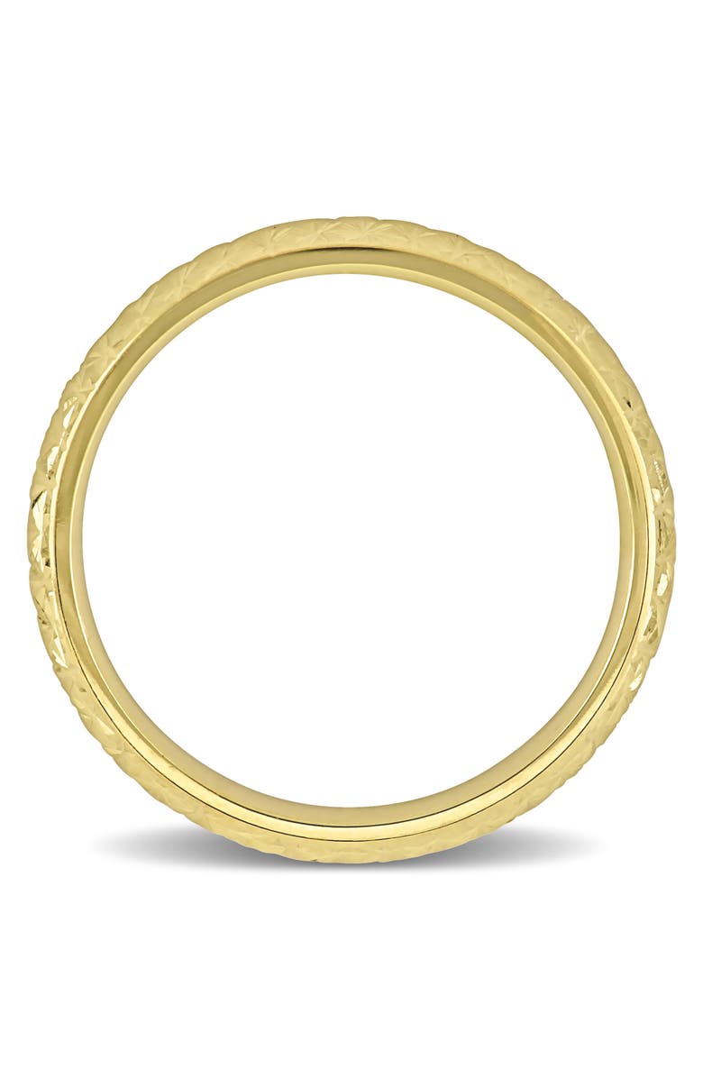 Julianna B. Textured Wedding Band 14k Yellow Gold, Alternate, color, 