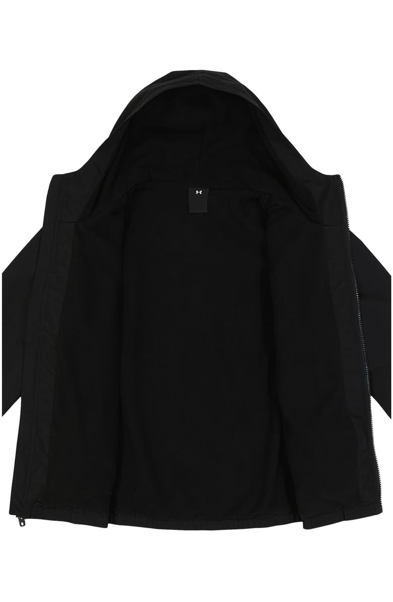Under Armour Kids' Manataug Windbreaker Jacket, Alternate, color, Black
