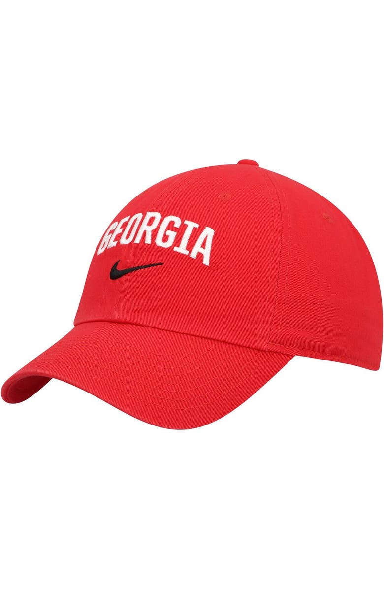 Nike Men's Nike Red Georgia Bulldogs Heritage86 Arch Performance Adjustable Hat, Main, color,