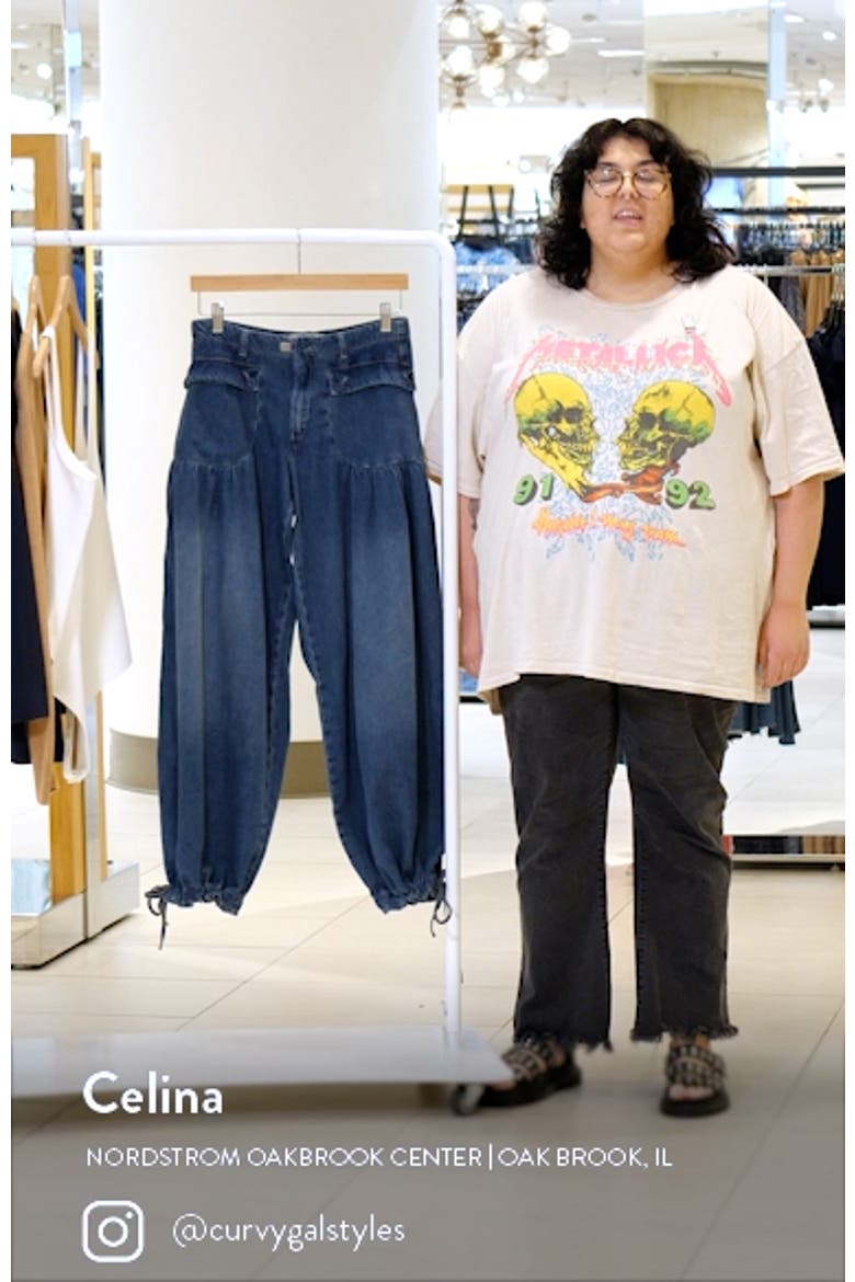 Lotus High Waist Tie Hem Barrel Leg Jeans video