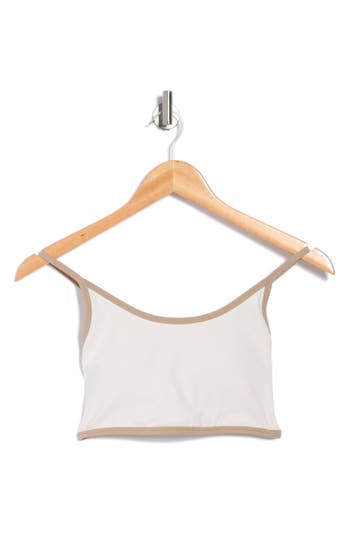 X By Gottex Racerback Sports Bra In Beige