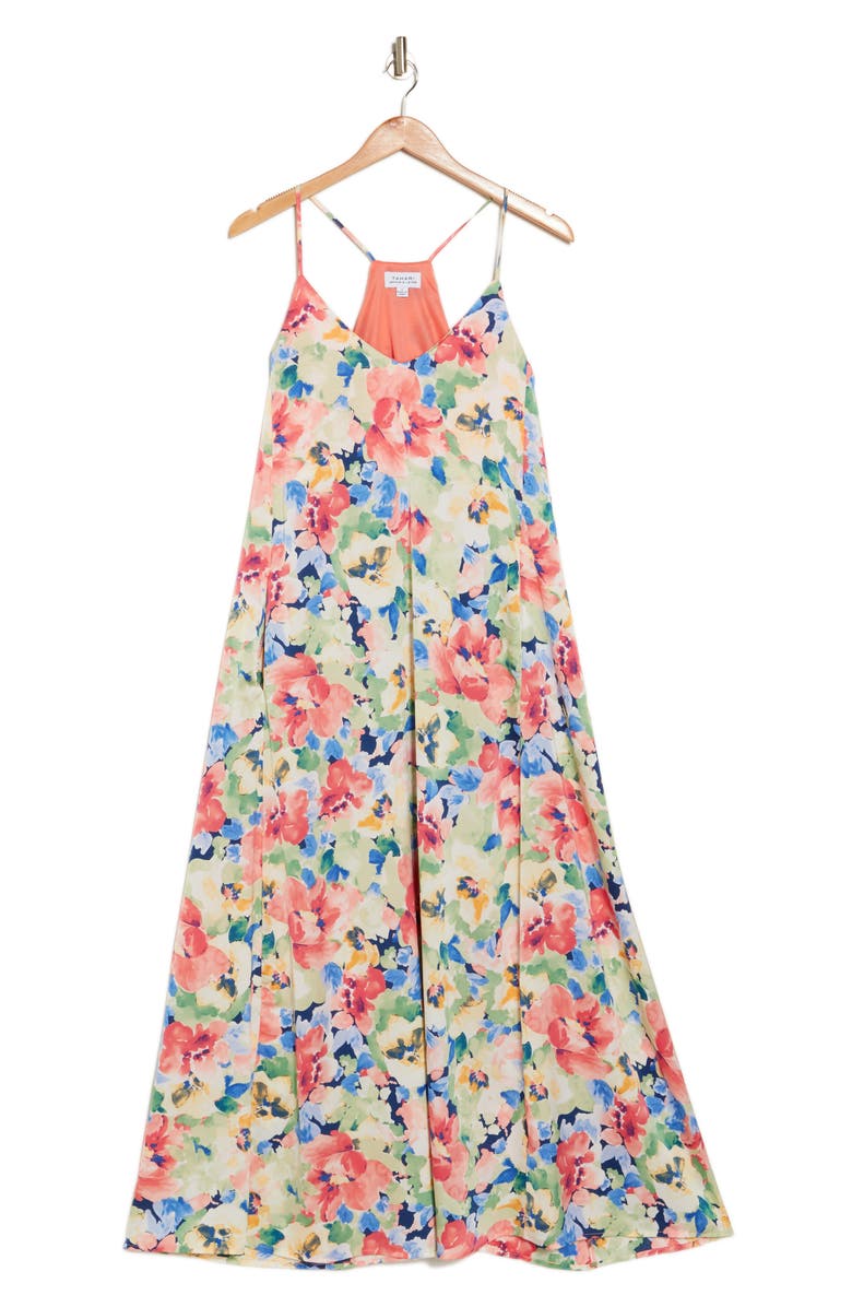 Tahari ASL Floral Maxi Dress, Alternate, color,