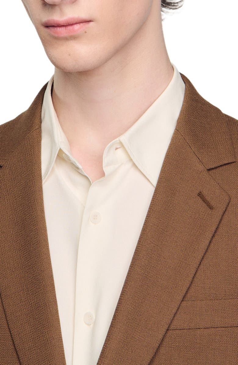 SANDRO Wool suit jacket, Alternate, color, 