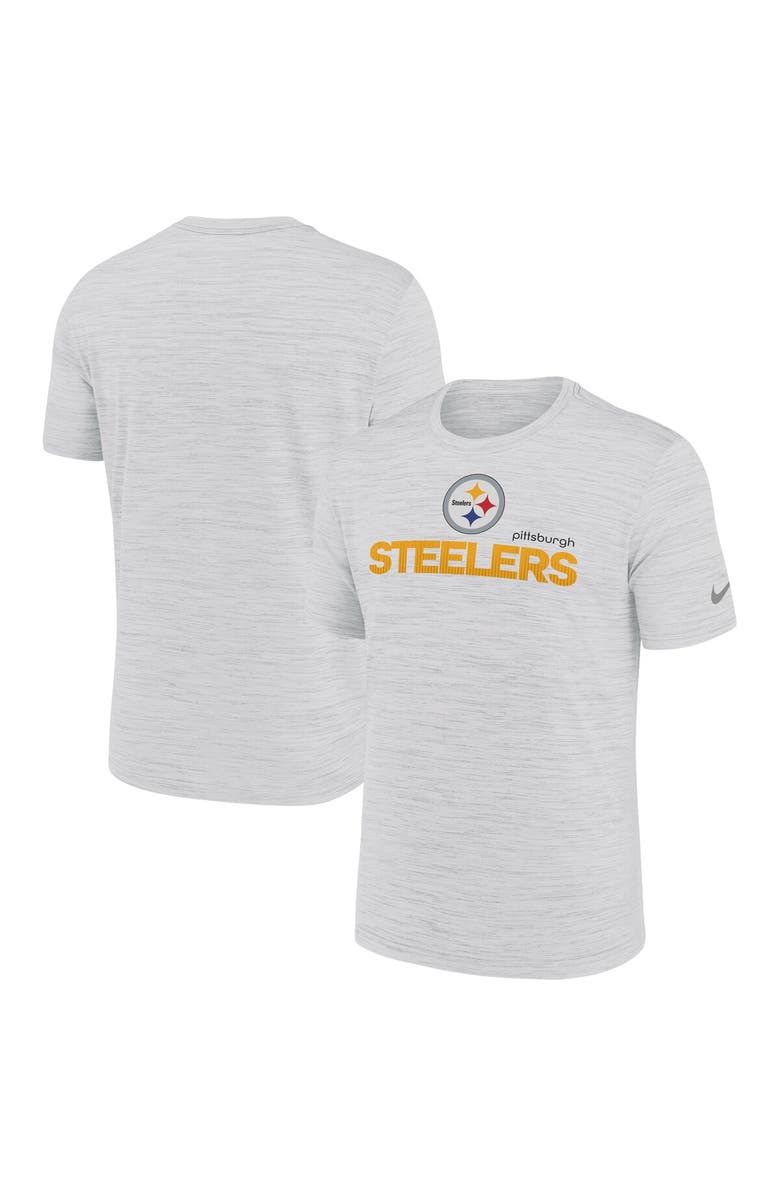 Nike Men's Nike White Pittsburgh Steelers Blitz Velocity Modern Performance T-Shirt, Main, color, 