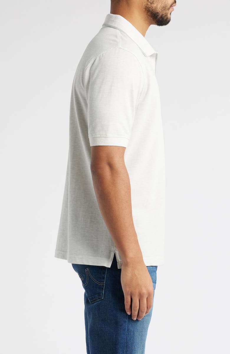 Scott Barber Johnny Collar Stretch Cotton & Silk Polo, Alternate, color, 