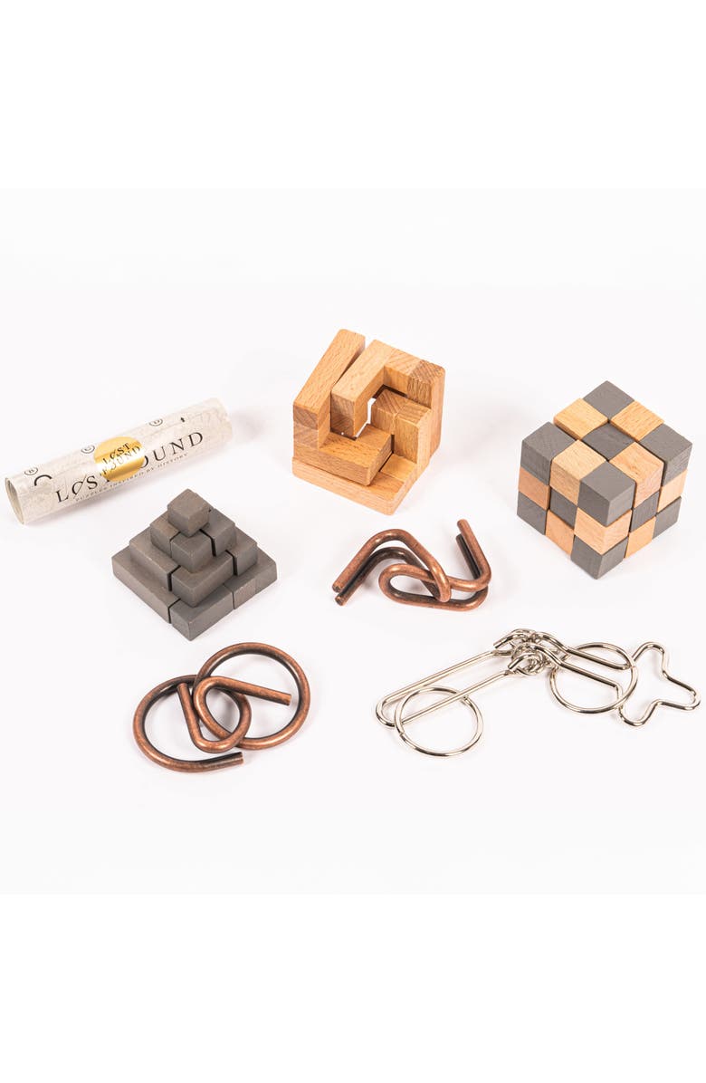 Professor Puzzle Seven Wonders of the World 3D Handheld Brainteaser Puzzle Set, Alternate, color, Multicolored