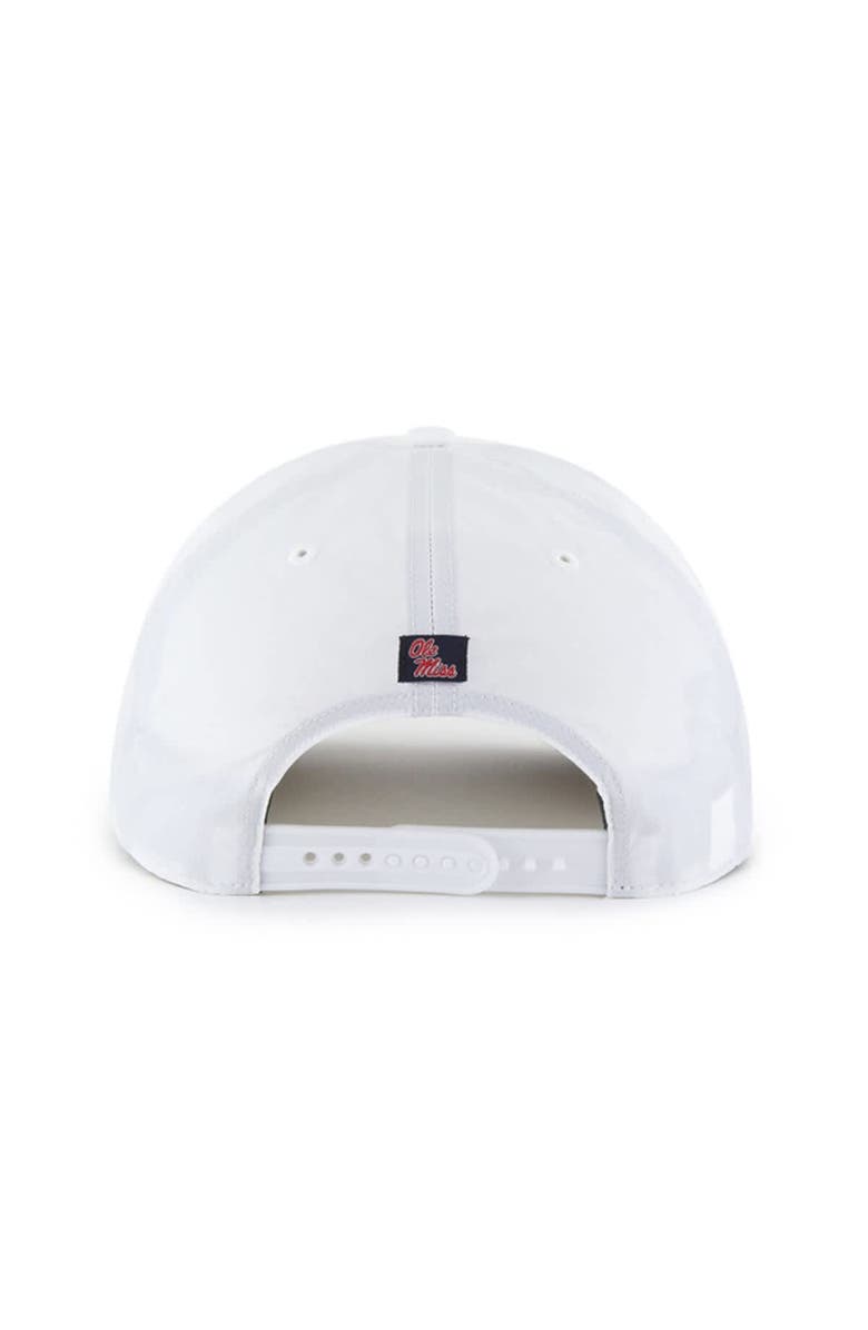 '47 Men's '47 White Ole Miss Rebels Condor Hitch brrr° Adjustable Hat, Alternate, color, 