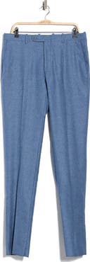 Peter Millar Harker Flat Front Wool & Cotton Dress Pants