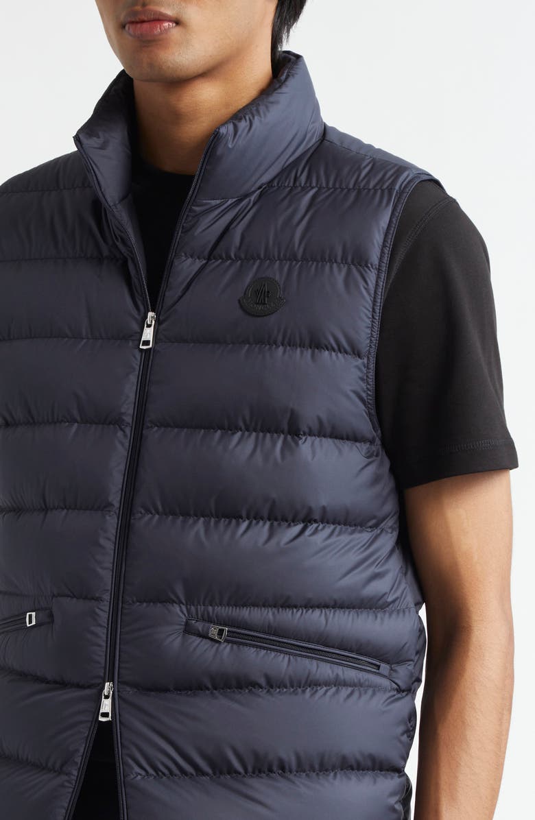 Moncler Lechtal Down Puffer Vest, Alternate, color, Night Sky