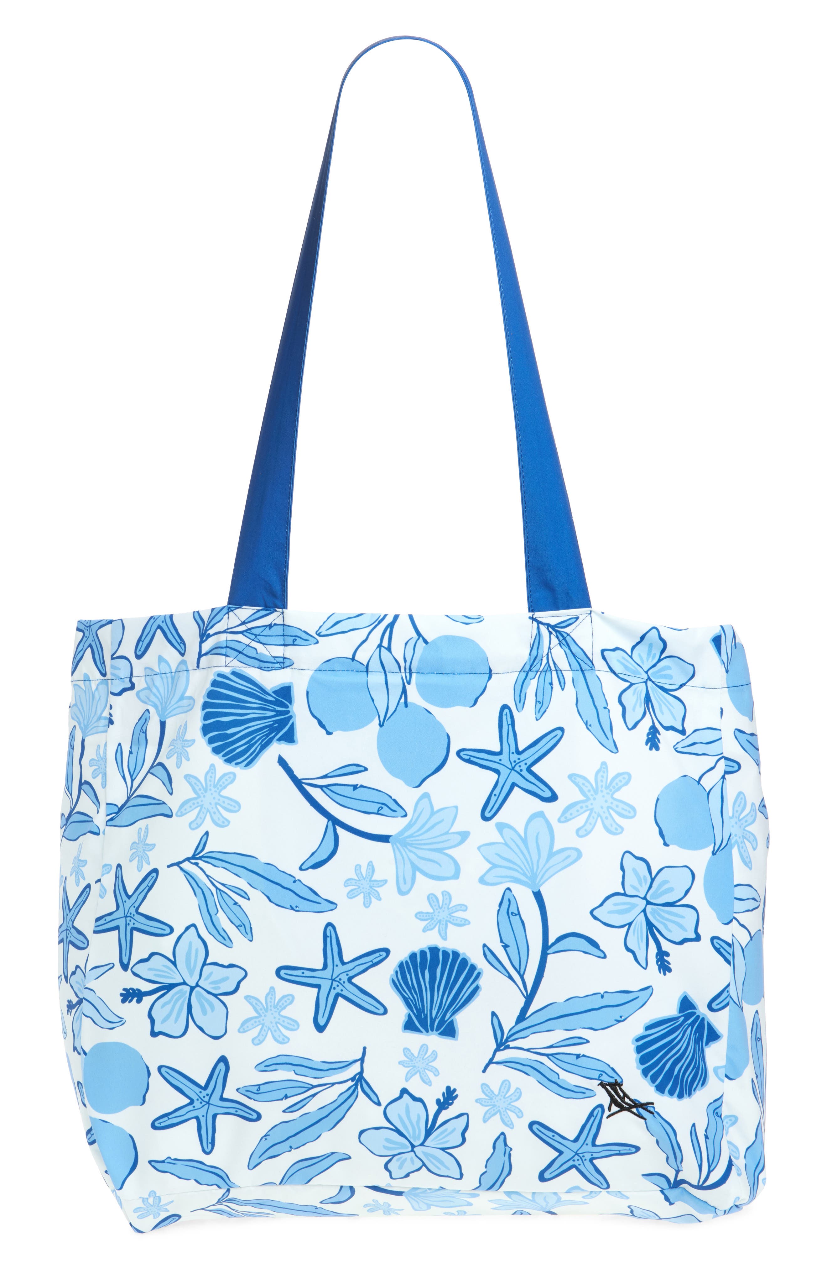 DOCK AND BAY Foldable Twill Tote, Main, color, Wavy Baby