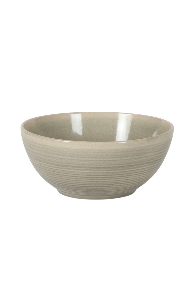Maple Grove 4 Piece Stoneware Nesting Bowl Set, Alternate, color, Grey