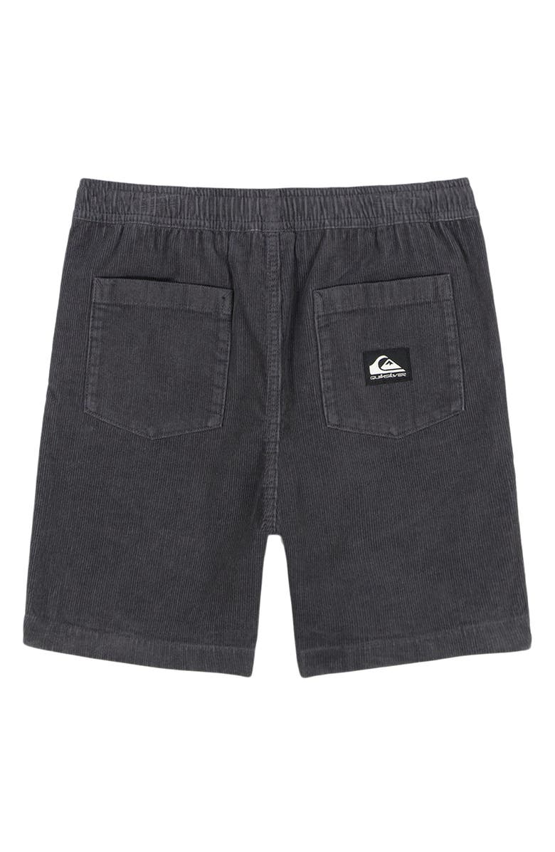 Quiksilver Kids' Taxer Corduroy Shorts, Alternate, color, Iron