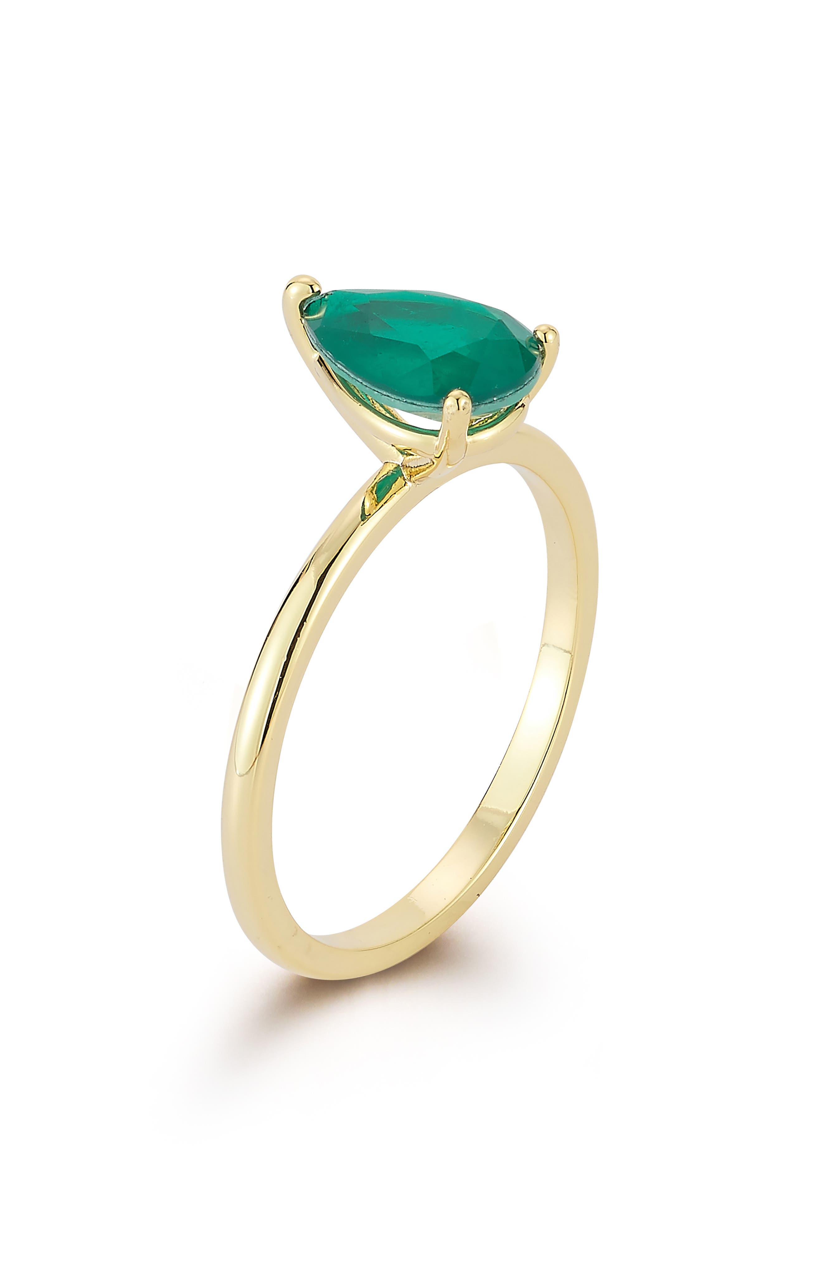 SPHERA MILANO Pear Cubic Zirconia Ring (Women) | Nordstromrack