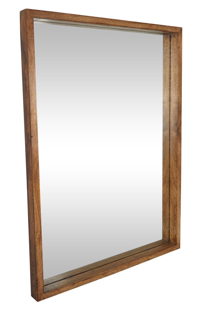 GINGER BIRCH STUDIO Mango Wood Wall Mirror, Alternate, color,