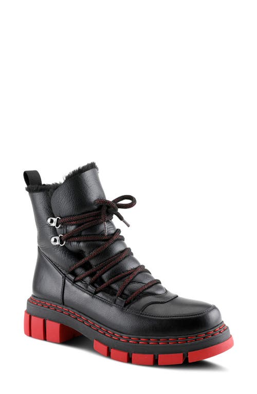 Azura By Spring Step Supertramp Faux-fur Lined Boot In Black