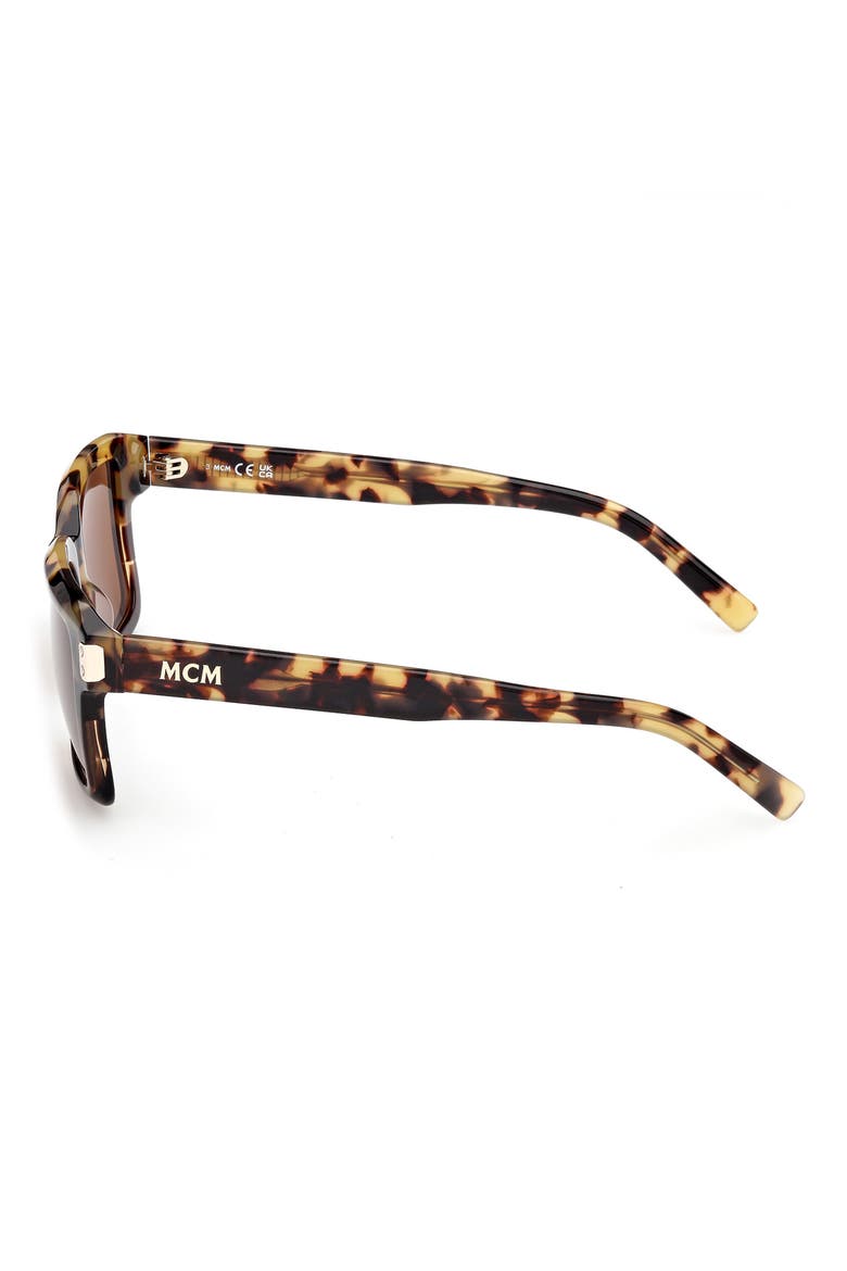 54mm Polarized Square Sunglasses, Alternate, color, HAVANA/ OTHER / ROVIEX