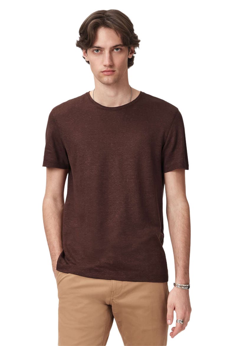 Mott Linen T-Shirt, Alternate, color, PRUCE