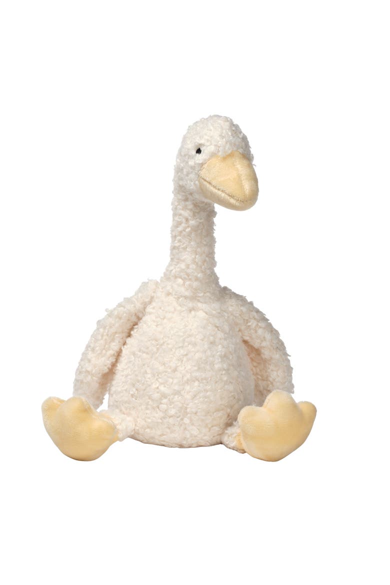 Signature Bunny Hop Plush Goose Stuffed Animal Toy - Lucy, Main, color, White