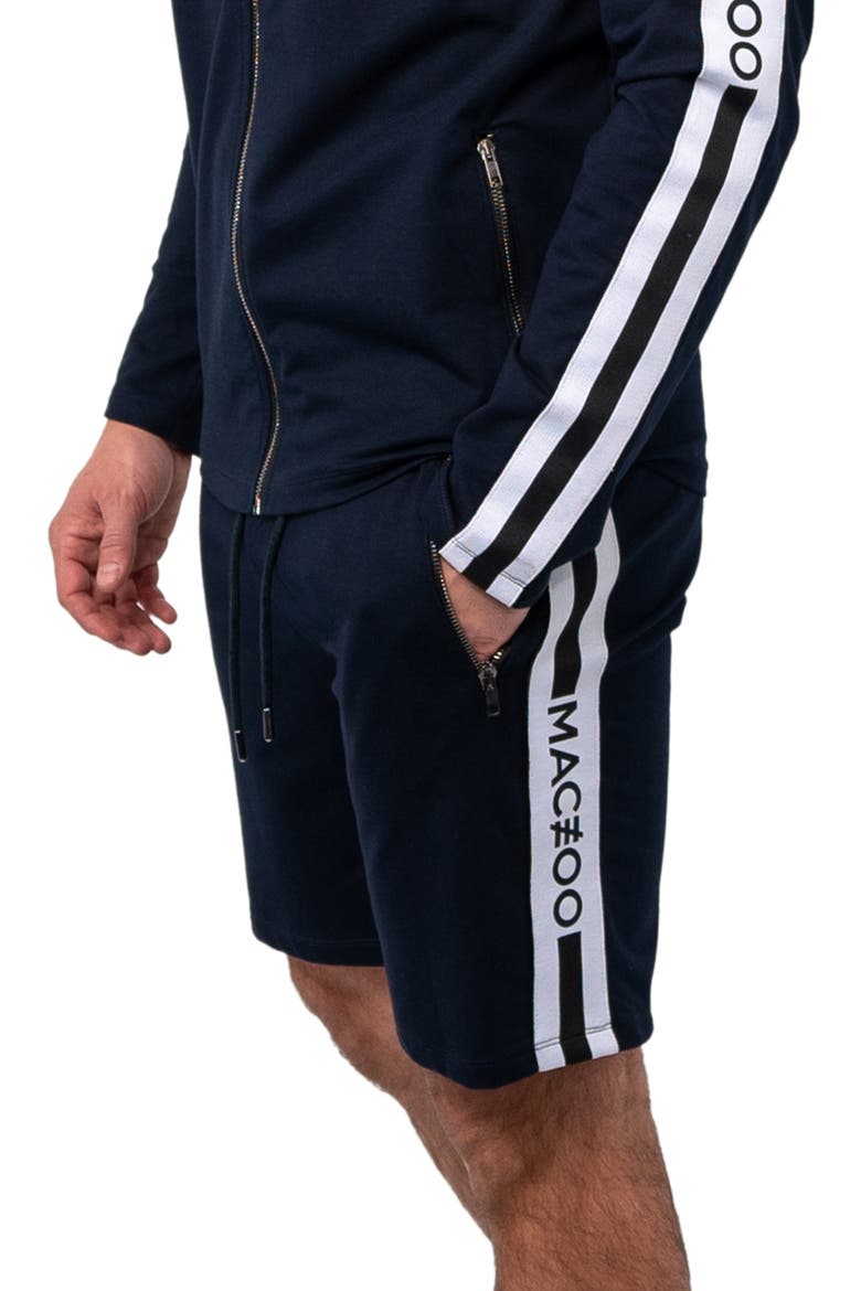 Track Blue Stretch Cotton Shorts, Alternate, color, BLUE