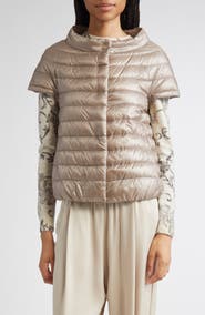 Herno Emilia Cap Sleeve Quilted Down Jacket