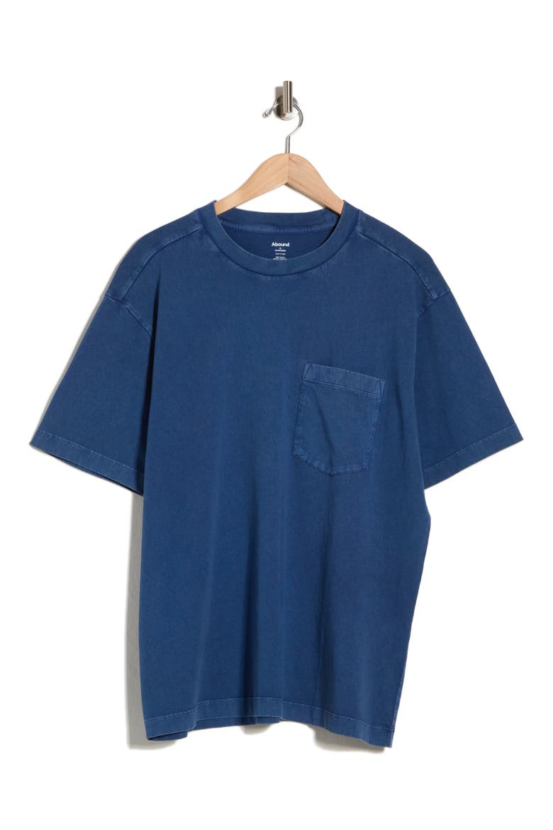 Acid Wash Pocket T-Shirt, Alternate, color, BLUE CASPIA
