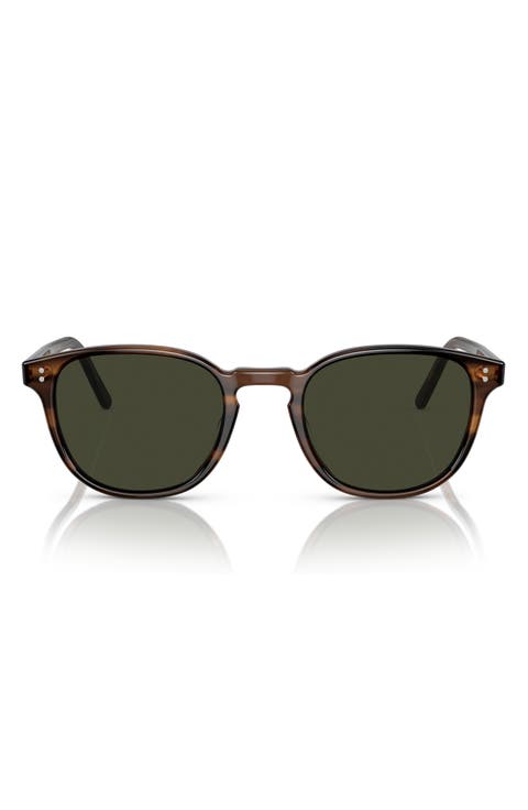 49mm Fairmont Sun Polarized Round Sunglasses