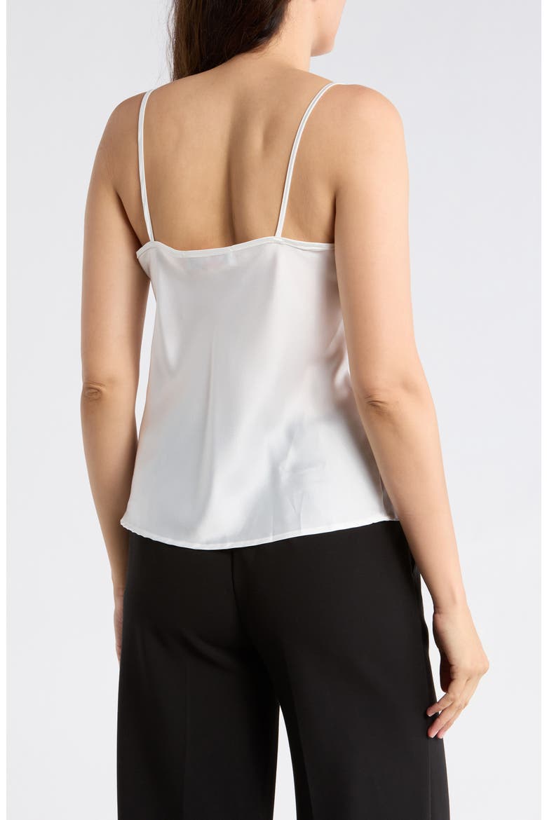 V-Neck Satin Camisole, Alternate, color, IVORY