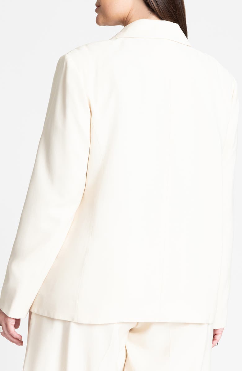 ELOQUII Patch Pocket Twill Blazer, Alternate, color, 