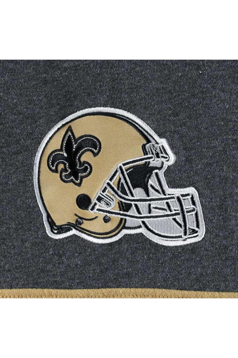 Men's Starter Black/Heather Gray New Orleans Saints Extreme Pullover Hoodie, Alternate, color, Gray