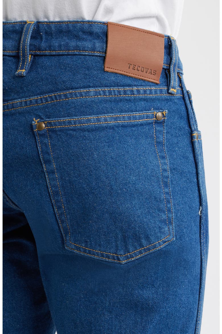 Slim Straight Heritage Denim Jeans, Alternate, color, MEDIUM BLUE