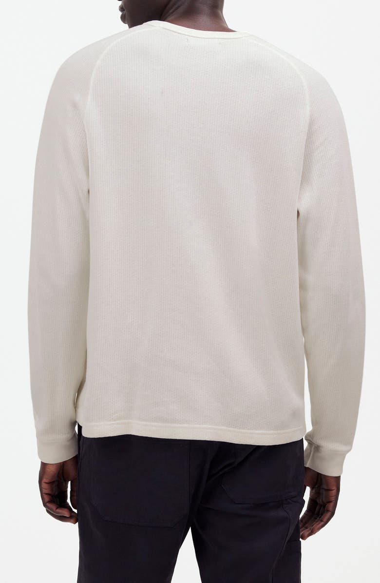 Madewell Textured Long Sleeve T-Shirt, Alternate, color, Lighthouse