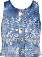 Baby Sara Kids' Embroidered Smocked Back Top