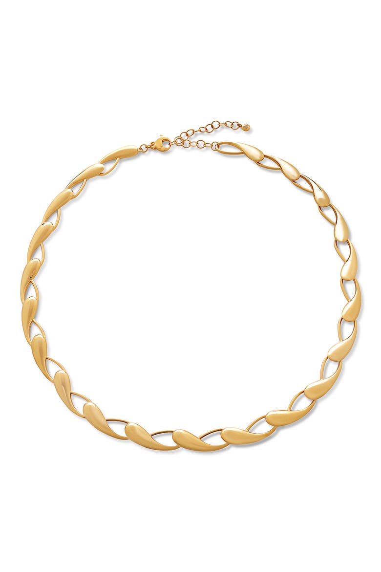 Nura Choker Necklace, Main, color, 18CT GOLD VERMEIL/ STER SILVER