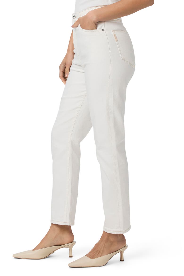 Billy High Waist Crop Straight Leg Jeans, Alternate, color, TOASTED ECRU