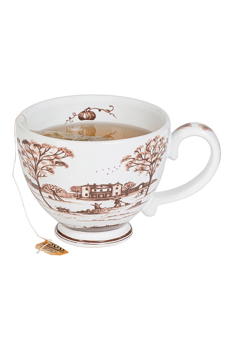 Country Estate Harvest Breakfast Cup, Alternate, color, SEPIA