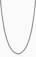 Oradina Men's Off The Grid Oxidized Chain in Sterling Silver