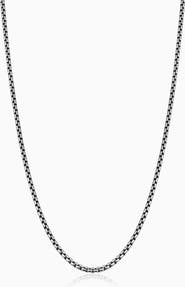 Oradina Men's Off The Grid Oxidized Chain in Sterling Silver