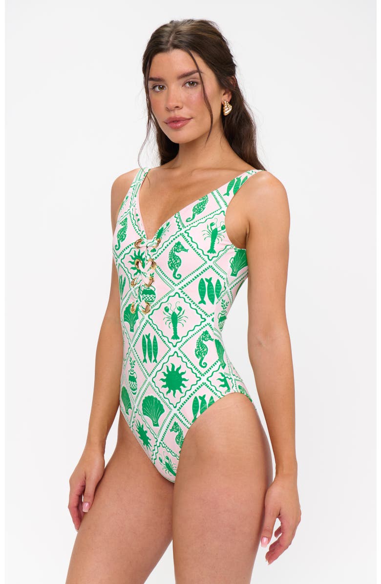 Show Me Your Mumu Kauai One Piece, Main, color, Coastal Collage