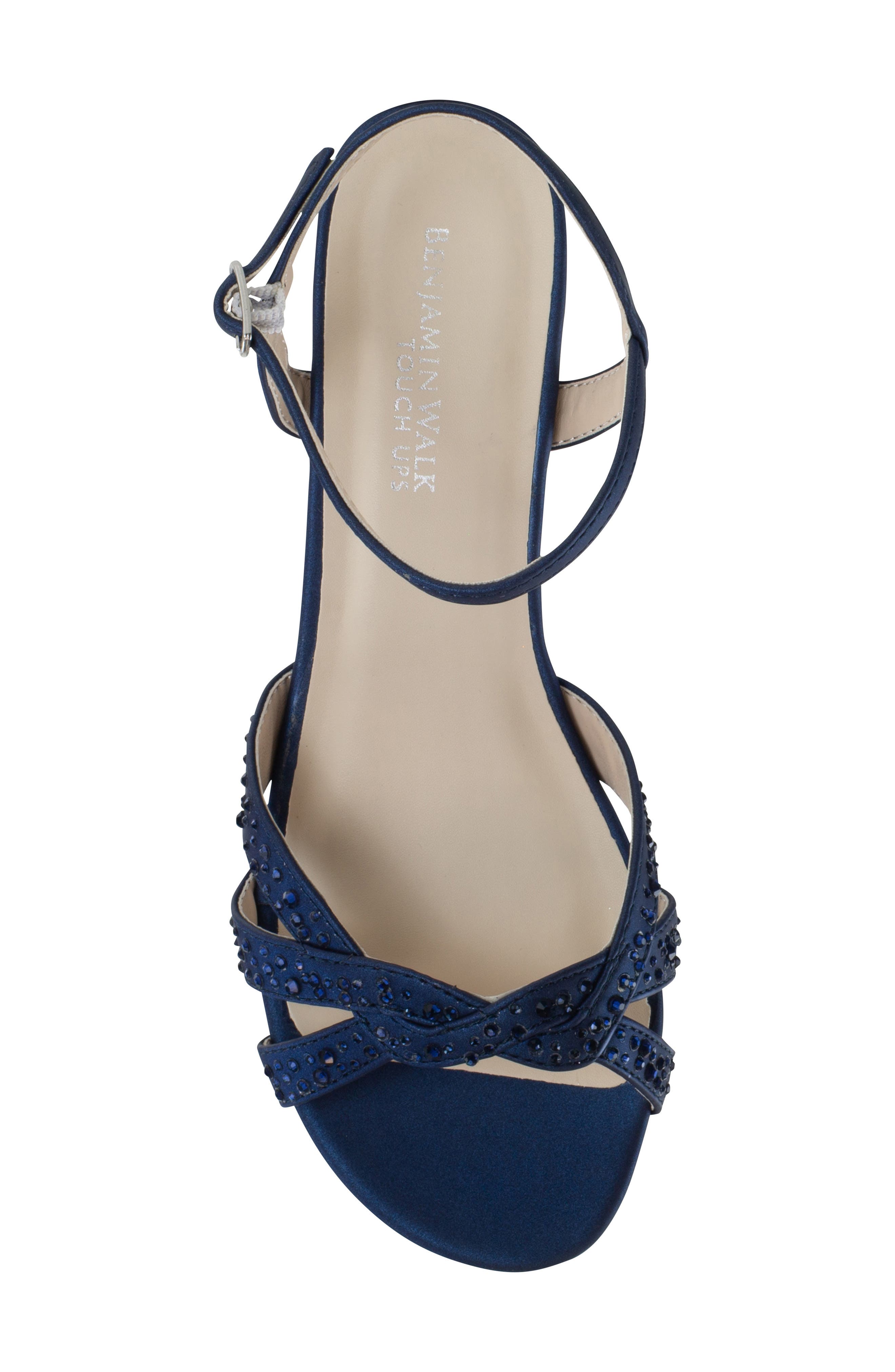 Lena Wedge Sandal, Alternate, color, NAVY
