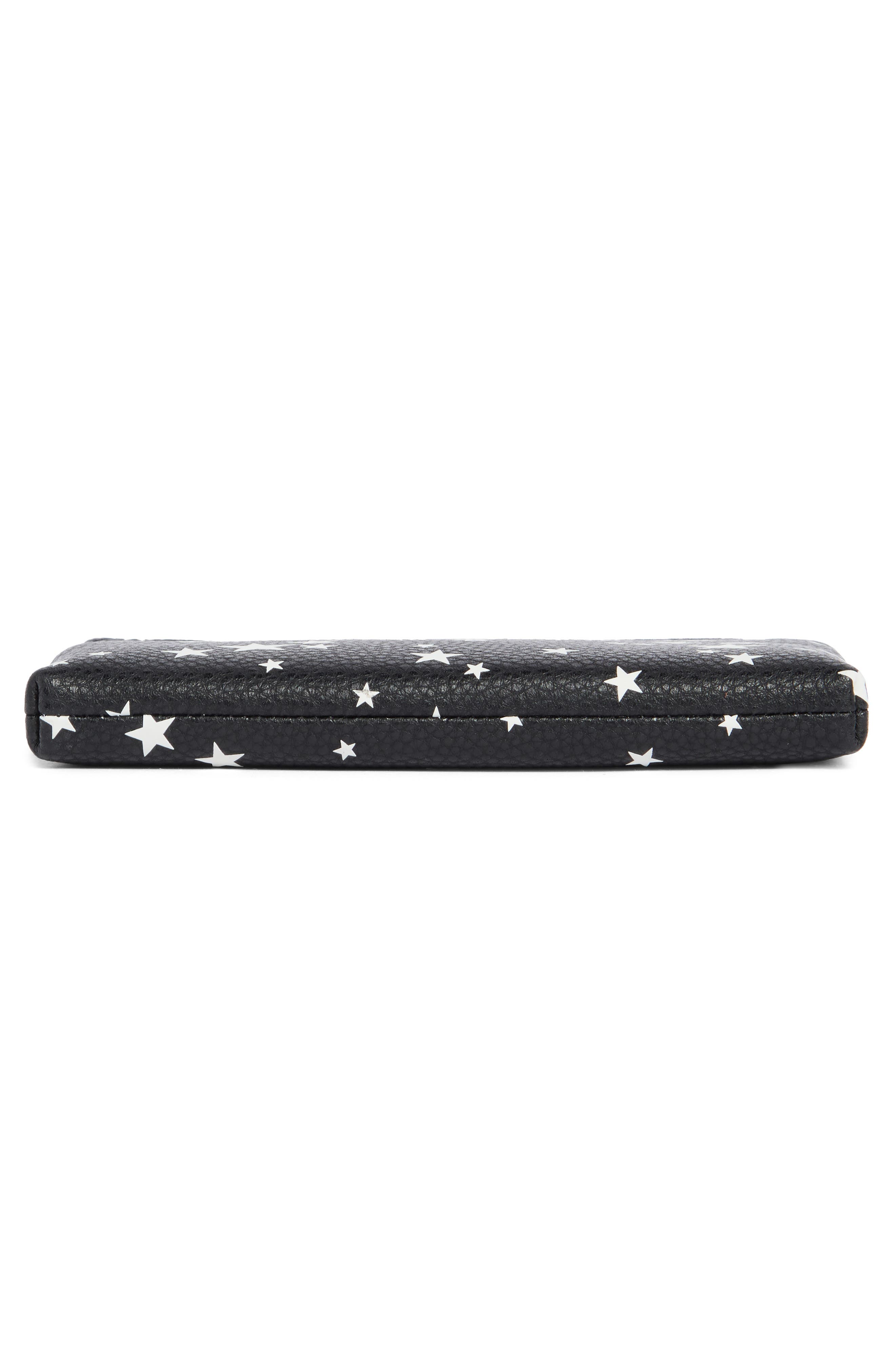 Marc Jacobs Star Print Bold Wristlet Pouch, Alternate, color, Black Multi