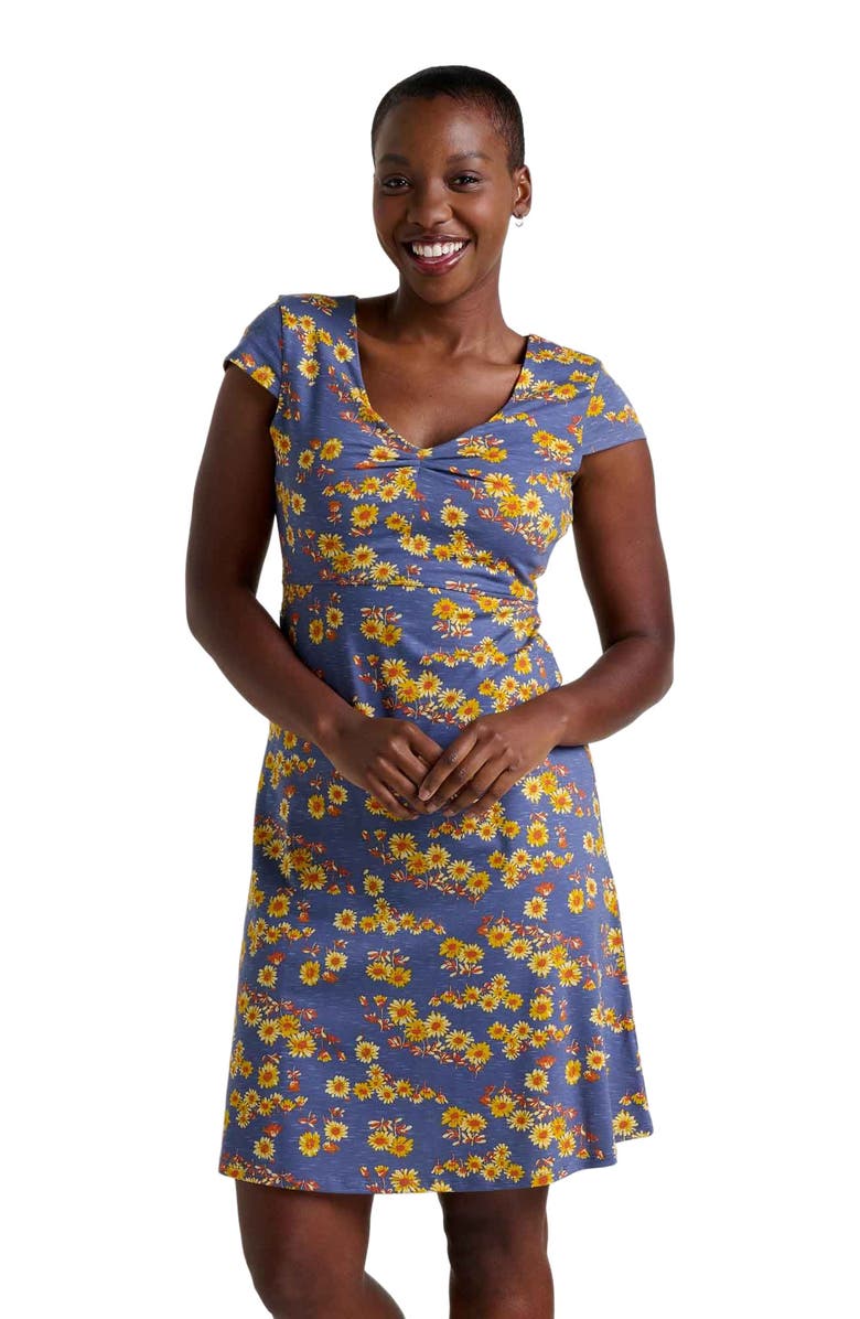 Toad & Co Rosemarie Dress, Alternate, color, Blue Shadow Daisy Print