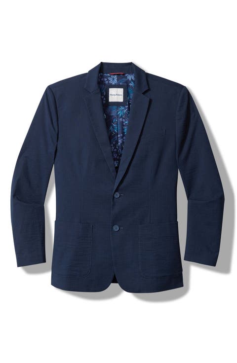Nova Wave Stretch Cotton Seersucker Sport Coat