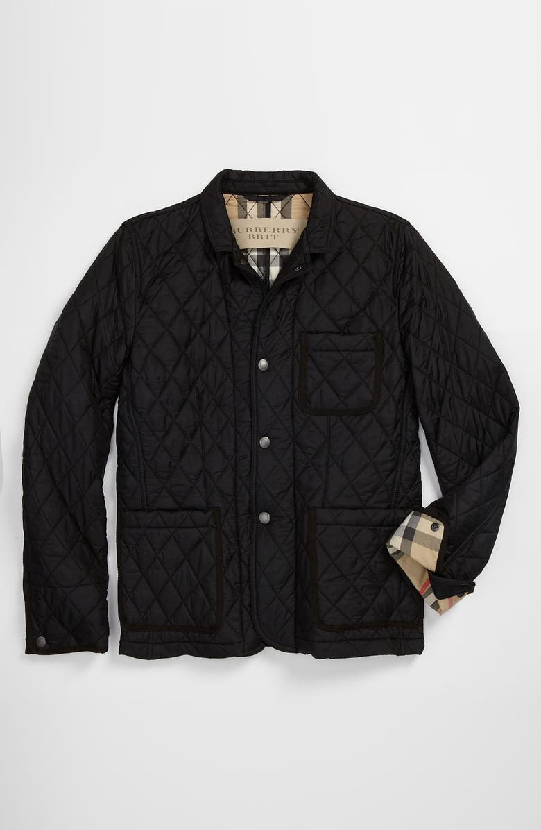 Burberry Brit 'Howe' Quilted Jacket, Alternate, color, 