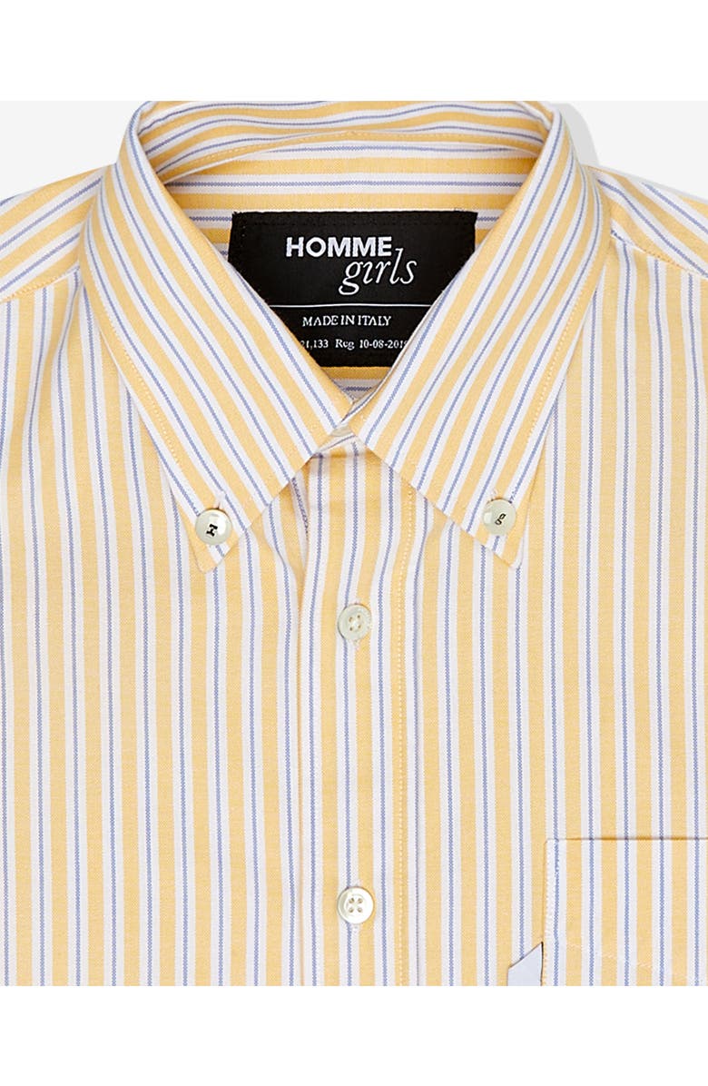 Hommegirls Oxford Shirt, Alternate, color, Yellow Stripe Oxford