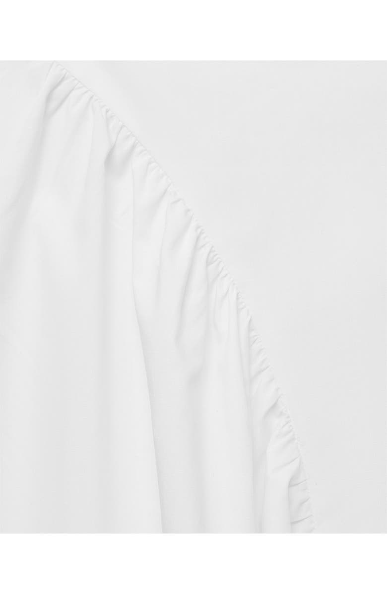 MANGO Cotton Midi Skirt with Pleats, Alternate, color, White