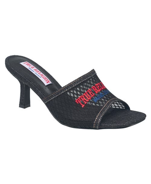 True Religion Coi Mesh Slip On Heel In Black