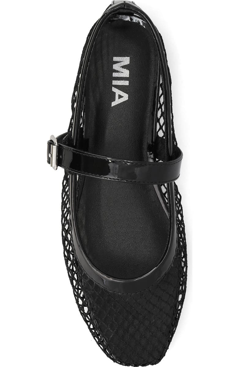 MIA Rayza Woven Mary Jane Flat, Alternate, color, Black