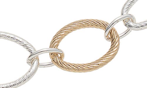 Ettika Mixed Link Chain Necklace In Metallic