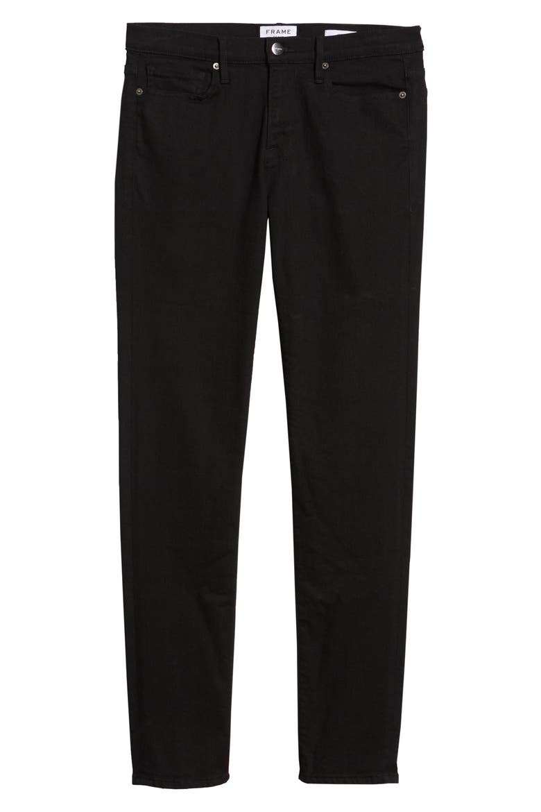 Jagger True Skinny Fit Jeans, Alternate, color, NOIR